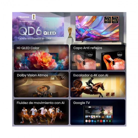 Smart TV HISENSE 55 4k QLED Google TV 2026