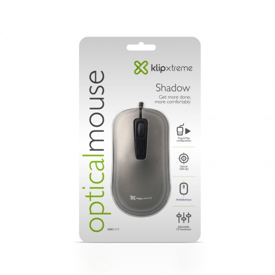 Mouse optico Klip Xtreme Shadow USB