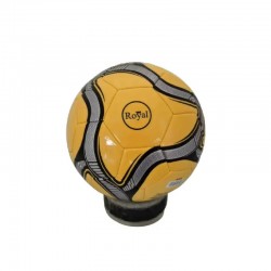 Pelota Fútbol Amarilla y Negra Royal