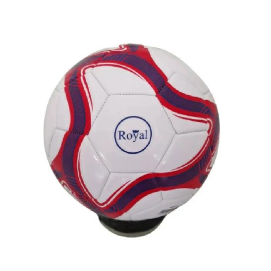 Pelota Fútbol Roja Azul y Blanca Royal