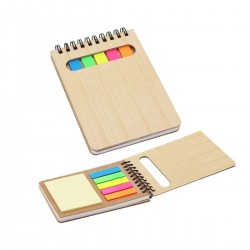Libreta Con Notas Adhesivas Post-It Tapa Bamboo