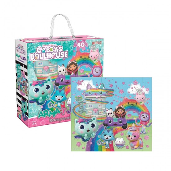 Puzzle 40 piezas Gabby´s Dollhouse