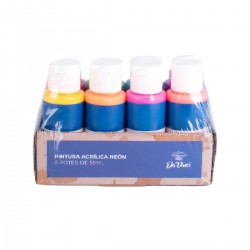 Pintura acrílica Neon x8 DA VINCI