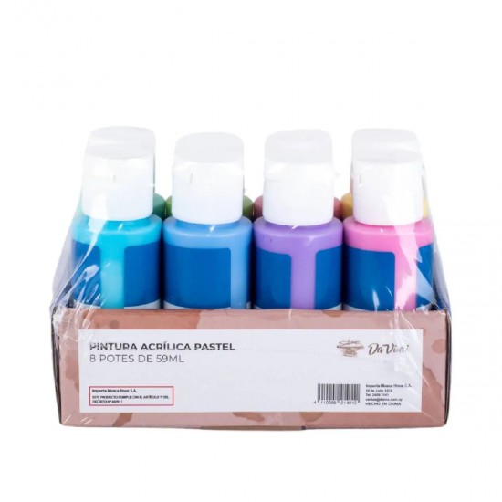 Pintura Acrílica Pastel X8 DA VINCI