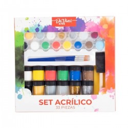 Set Kids Acrílico 33 Piezas DA VINCI
