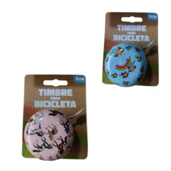 Timbre Para Bicicleta 6 Cm Diseños Surtidos