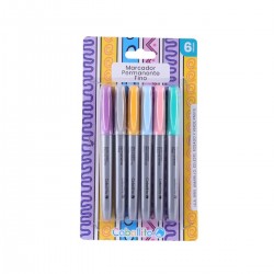 Marcador Caballito Permanente X6 Pastel