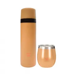 Set Termo y Mate 500 Ml Salmón RIO