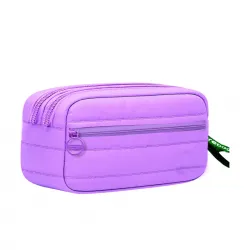 Estuche Doble Compartimiento Lila Mate MOOREBAGS