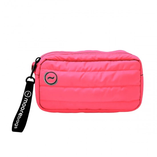 Estuche Doble Compartimiento Salmón MOOREBAGS