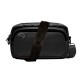 Riñonera Bandolera Negro Metalizado MOOREBAGS