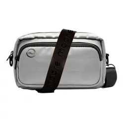 Riñonera Bandolera Plateada MOOREBAGS
