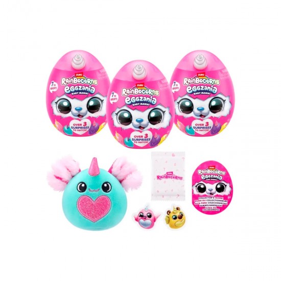 Peluche Eggzania mini Rainbocorns
