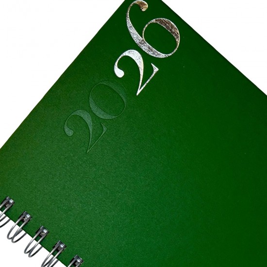Agenda Positano c/espiral verde 2026