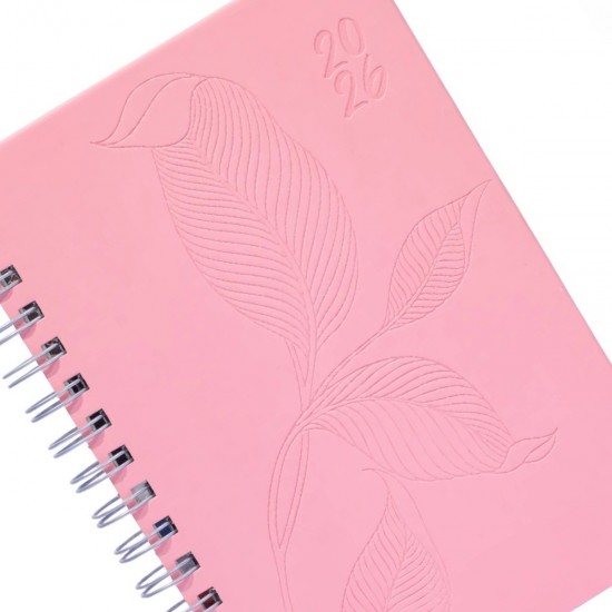 Agenda Monza Natural Pastel Diaria 2026
