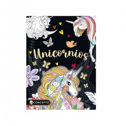 Unicornios Relax Arte Libro Para Colorear