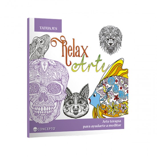Libro para pintar Tatuajes CONCEPTO