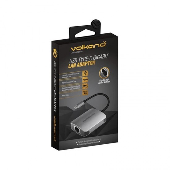 Adaptador USB-C a Gigabit LAN VolkanoX
