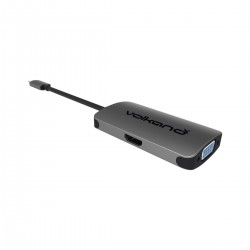 Adaptador USB-C a HDMI + VGA VolkanoX