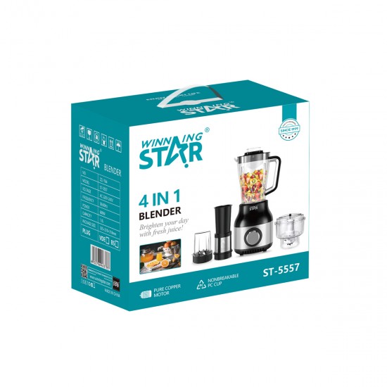 Licuadora Winning Star 4 en 1, 600W