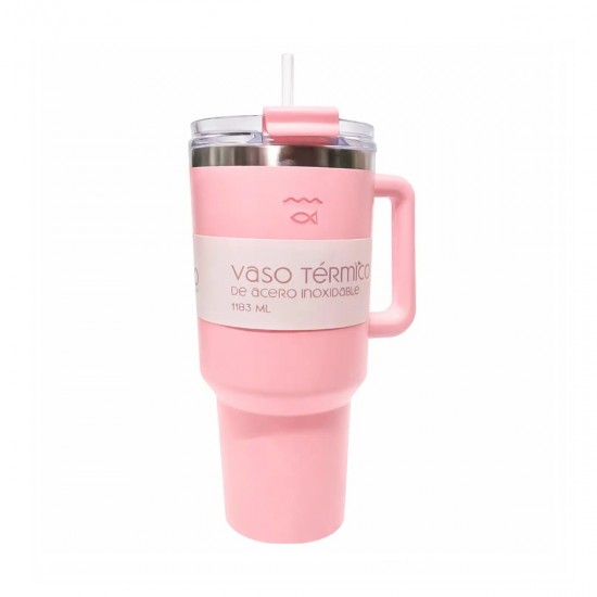 VASO TERMICO 1200Ml ROSA