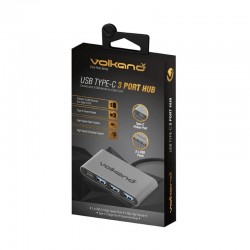 Hub Volkano USB Type C to 3x USB 3.0 USB-C