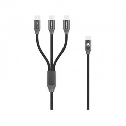Cable de carga Volkano USB-C 3 en 1 de 100W