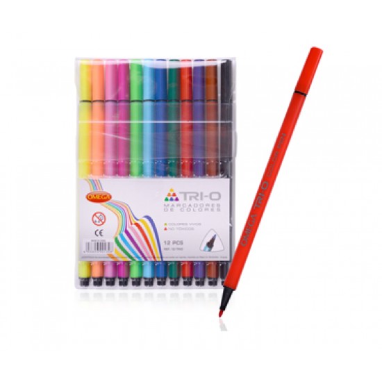 Set 12 Marcadores Finos OMEGA