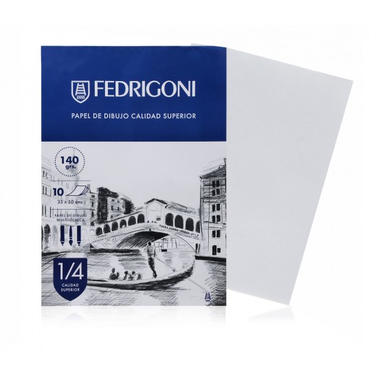Block De Dibujo 1/4w 140gr 10hs FEDRIGONI