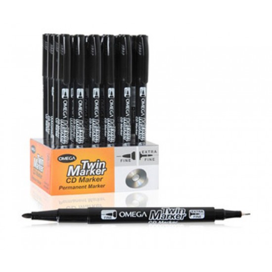 Marcador Permanente Doble Punta OMEGA