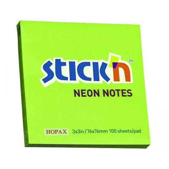 STICK 76x76 fluo verde
