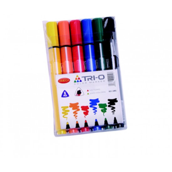 Set 6 Marcadores Gruesos OMEGA