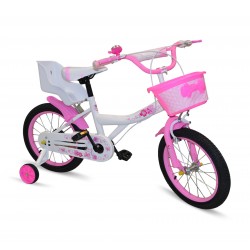 Bicicleta Rodado 12 rosada con silla