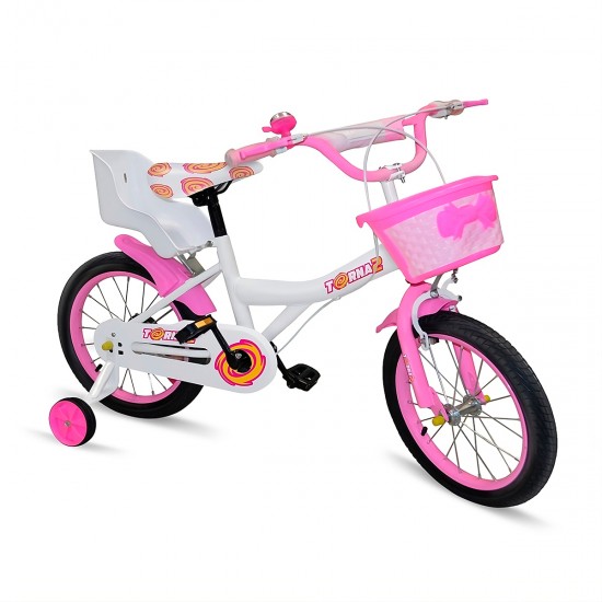Bicicleta Rodado 12 rosada con silla