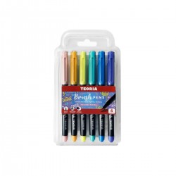 Marcador TEORIA Brush x 6 Pastel