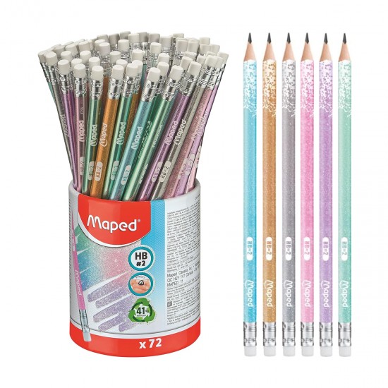 Lapiz MAPED Glitter HB c/goma