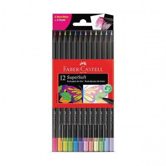 FABER 12 largos Pastel + Neon