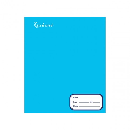 Cuaderno 96 Hojas Celeste Rayado TABARÉ