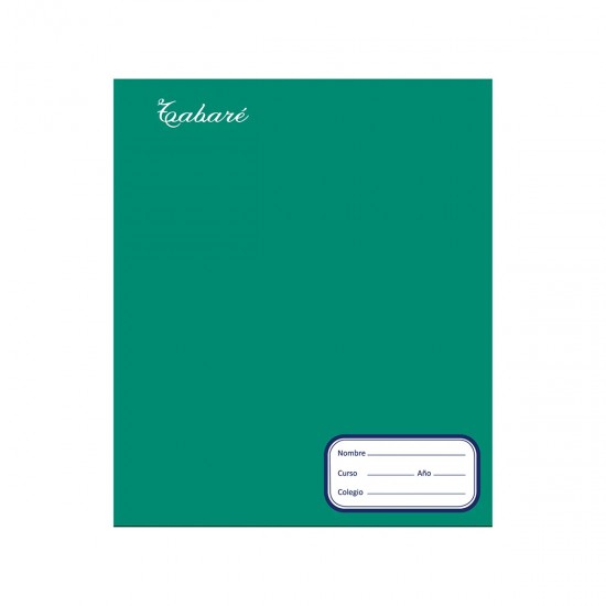 Cuaderno 96 Hojas Verde Rayado TABARÉ