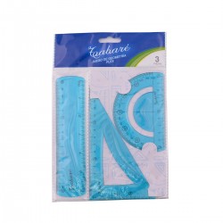 Juego De Geometría Flex 15 Cm TABARÉ