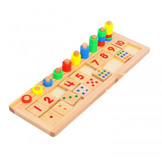 Juego de Madera Contando del 1 al 10
