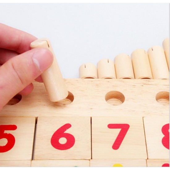 Juego de Madera Contando del 1 al 10