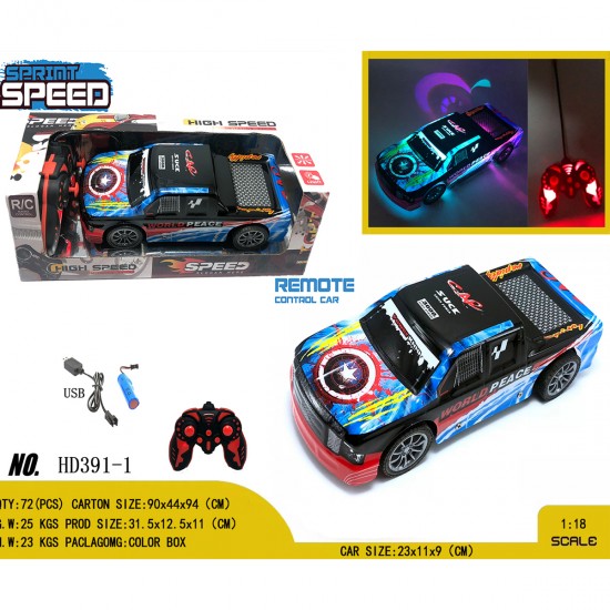 Camioneta con control remoto speed pick up